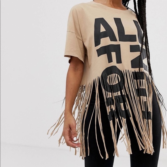 100% Organic Fringe Tee NWOT - Picture 2 of 3